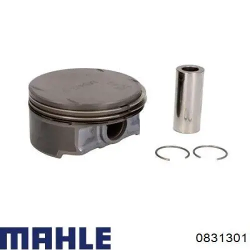 0831301 Mahle Original Pistão do kit para 1 cilindro, 1ª reparação ( + 0,25)