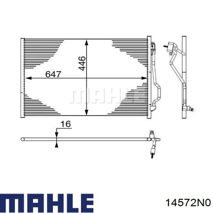 Compre 14572N0 Mahle Original Anéis do pistão do compressor para 1 cilindro, STD