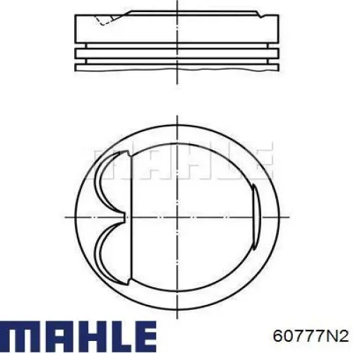 Compre 60777N2 Mahle Original Kit de anéis de pistão de motor, 2ª reparação ( + 0,50)
