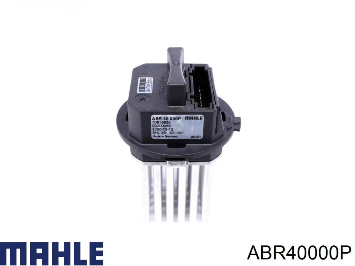 Compre ABR40000P Mahle Original Resistor (resistência) de ventilador de forno (de aquecedor de salão)