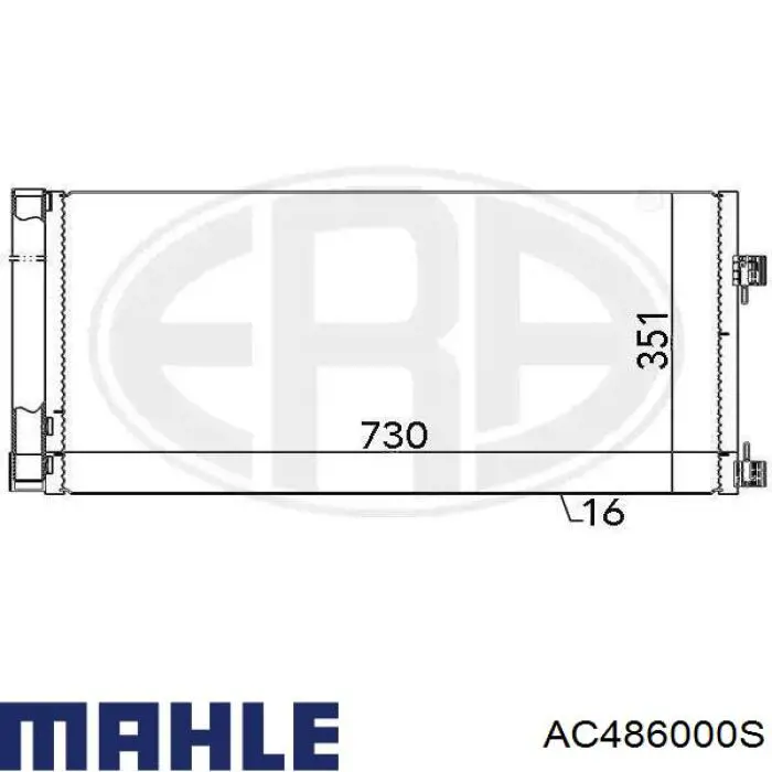Compre AC486000S Mahle Original Radiador de aparelho de ar condicionado