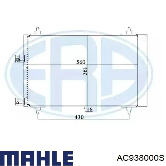 Compre AC938000S Mahle Original Radiador de aparelho de ar condicionado