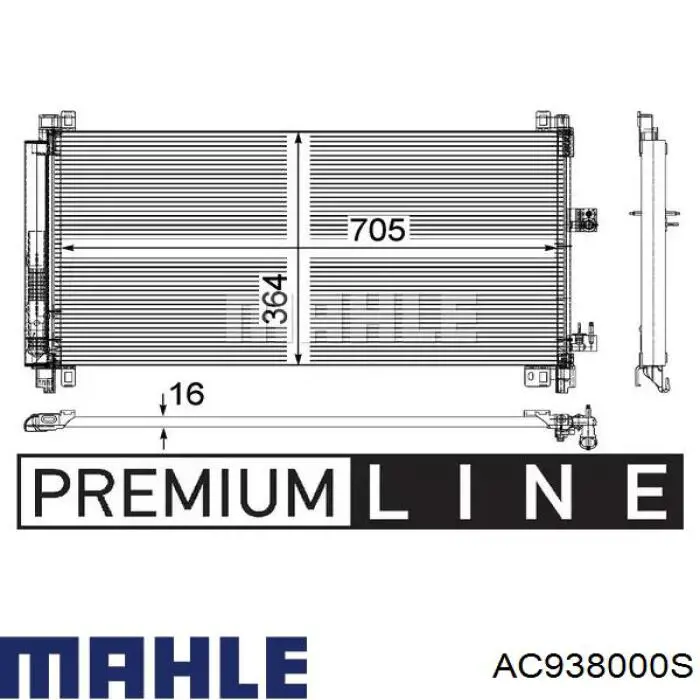 Radiador de aparelho de ar condicionado Mahle Original AC938000S preço, a partir de 73,34 USD