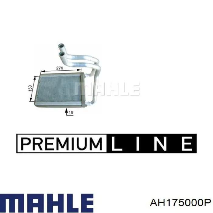 Radiador de forno (de aquecedor) Mahle Original AH175000P preço, a partir de 92,06 USD