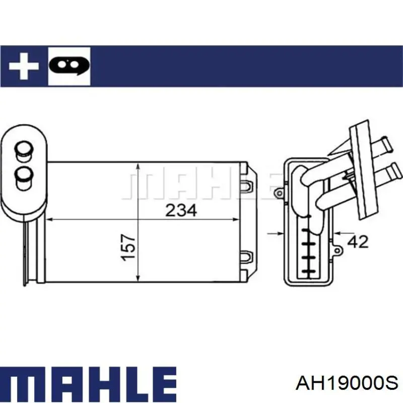 Radiador de forno (de aquecedor) Mahle Original AH19000S preço, a partir de 20,98 USD