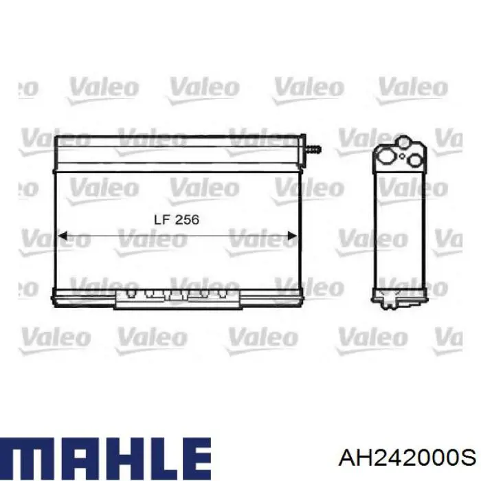 Radiador de forno (de aquecedor) Mahle Original AH242000S preço, a partir de 72,01 USD