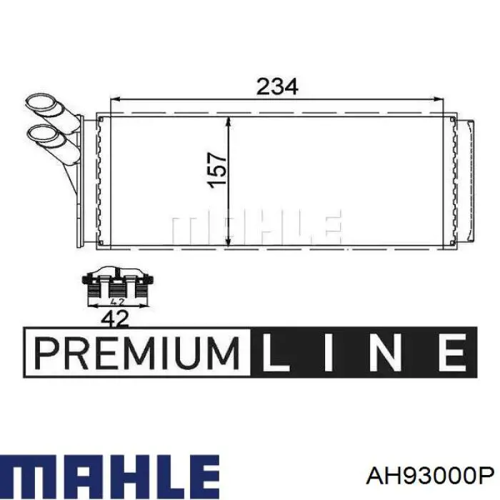 Radiador de forno (de aquecedor) AH93000P Mahle Original