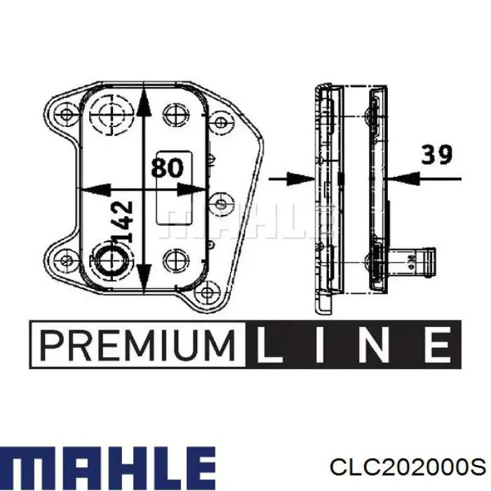 Compre CLC202000S Mahle Original Radiador de esfriamento, Caixa Automática de Mudança