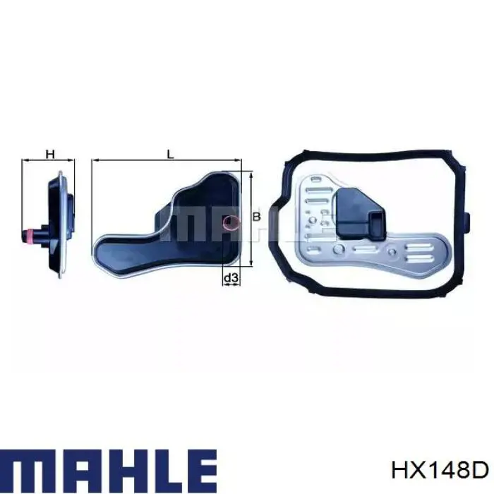 Filtro da Caixa Automática de Mudança Mahle Original HX148D preço, a partir de 39,97 USD
