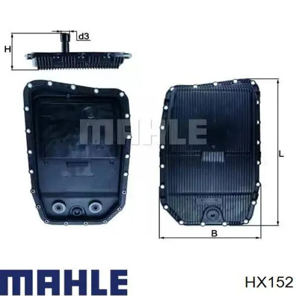 Cárter da Caixa Automática de Mudança Mahle Original HX152 preço, a partir de 91,47 USD