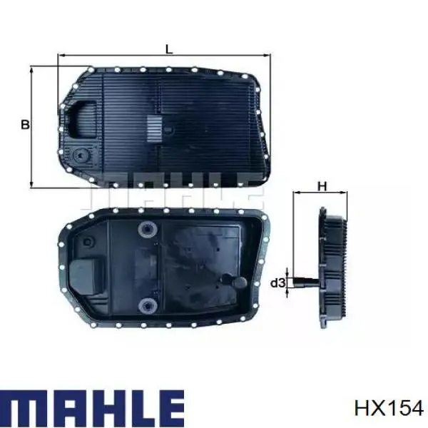 Cárter da Caixa Automática de Mudança Mahle Original HX154 preço, a partir de 93,24 USD