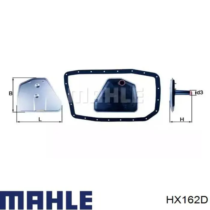 Filtro da Caixa Automática de Mudança Mahle Original HX162D preço, a partir de 18,20 USD