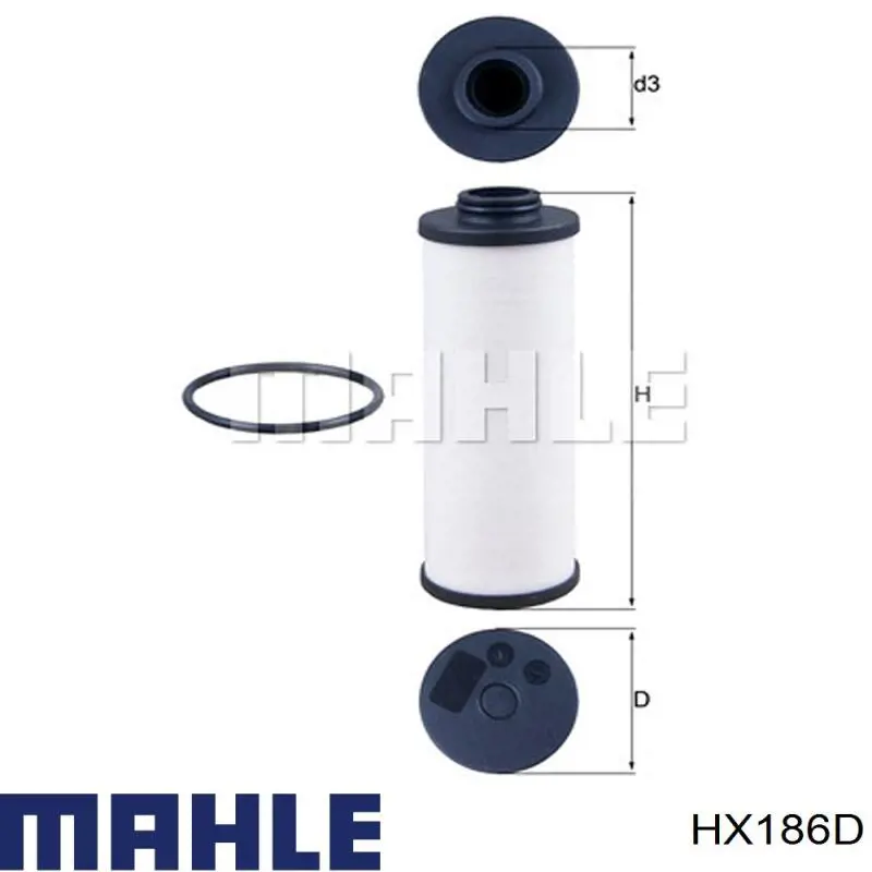 Filtro da Caixa Automática de Mudança Mahle Original HX186D preço, a partir de 12,19 USD