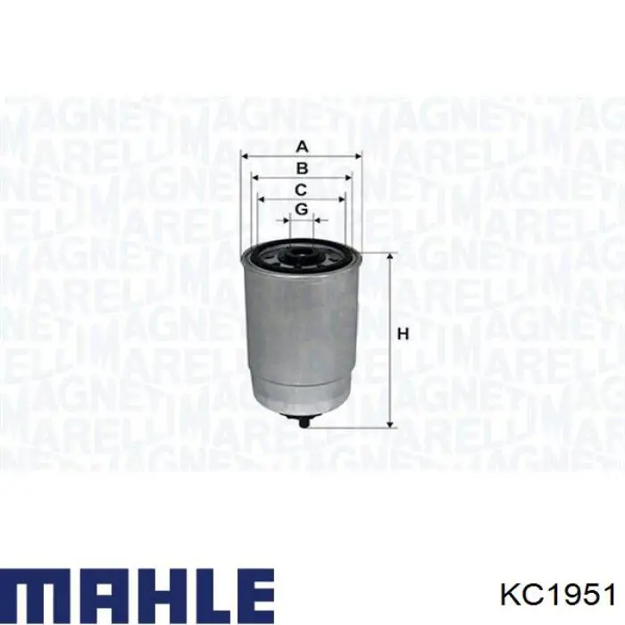 Compre KC1951 Mahle Original Filtro de combustível