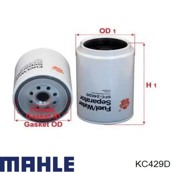 Filtro de combustível Mahle Original KC429D preço, a partir de 36,53 USD