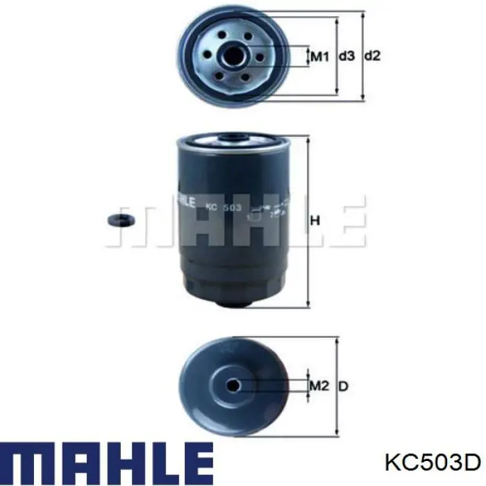 Filtro de combustível Mahle Original KC503D preço, a partir de 33,36 USD