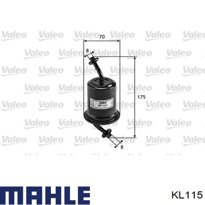 Compre KL115 Mahle Original Filtro de combustível