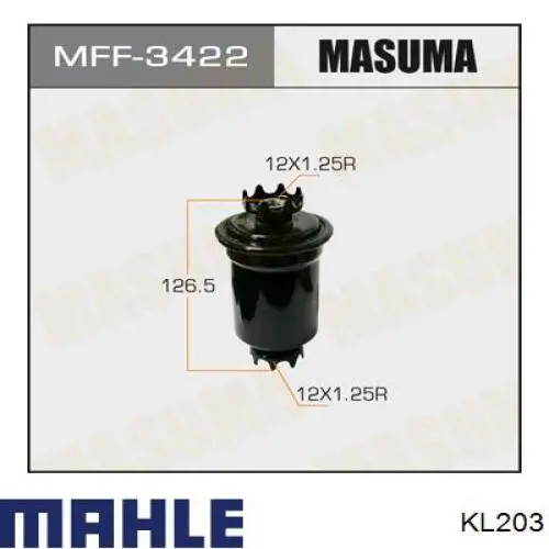 Compre KL203 Mahle Original Filtro de combustível
