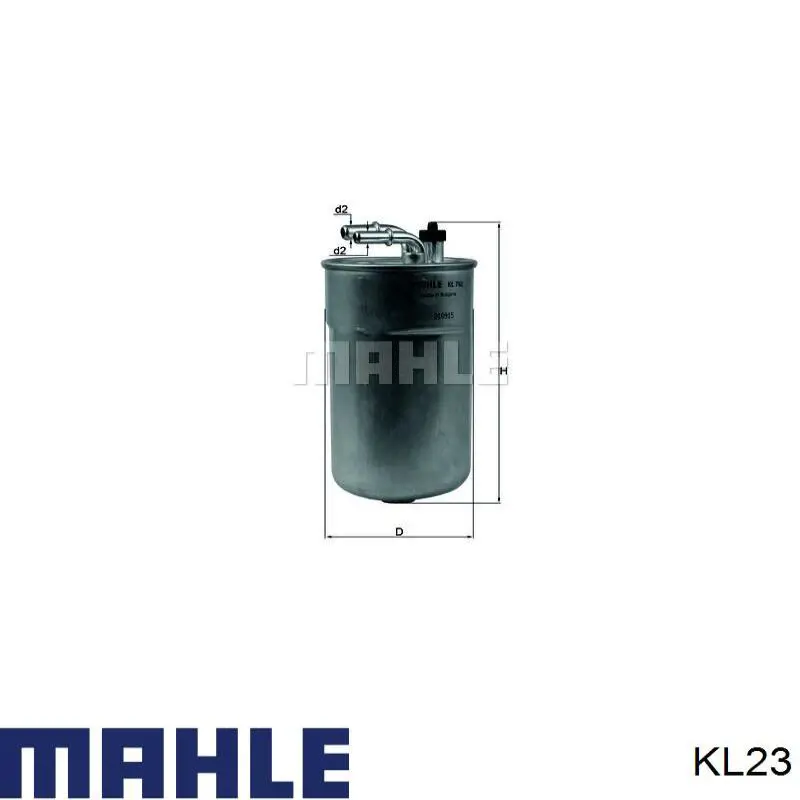 Filtro de combustível Mahle Original KL23 preço, a partir de 1,85 USD