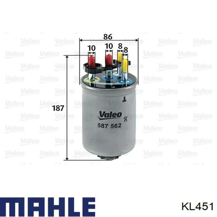 Compre KL451 Mahle Original Filtro de combustível