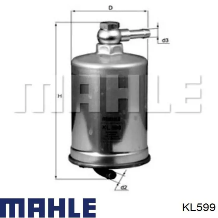 Filtro de combustível Mahle Original KL599 preço, a partir de 40,27 USD