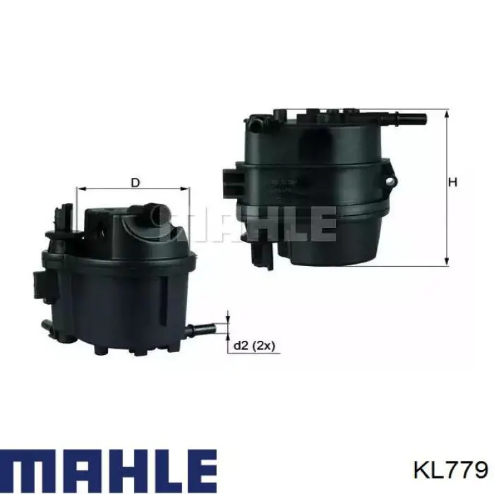 Filtro de combustível Mahle Original KL779 preço, a partir de 28,56 USD