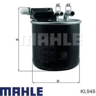 KL948 Mahle Original Filtro de combustível