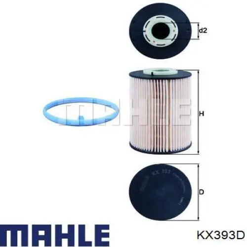Filtro de combustível Mahle Original KX393D preço, a partir de 22,43 USD