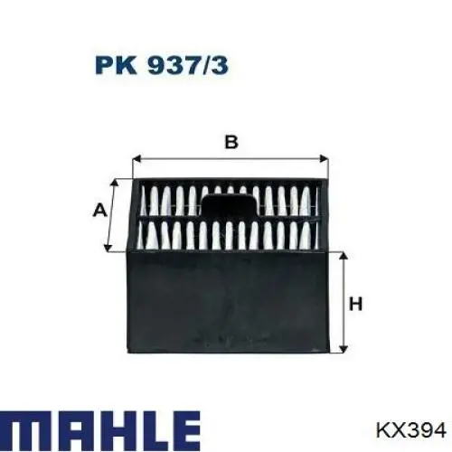 Filtro de combustível Mahle Original KX394 preço, a partir de 14,02 USD