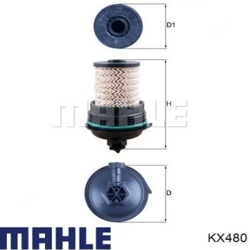 Filtro de combustível Mahle Original KX480 preço, a partir de 40,96 USD