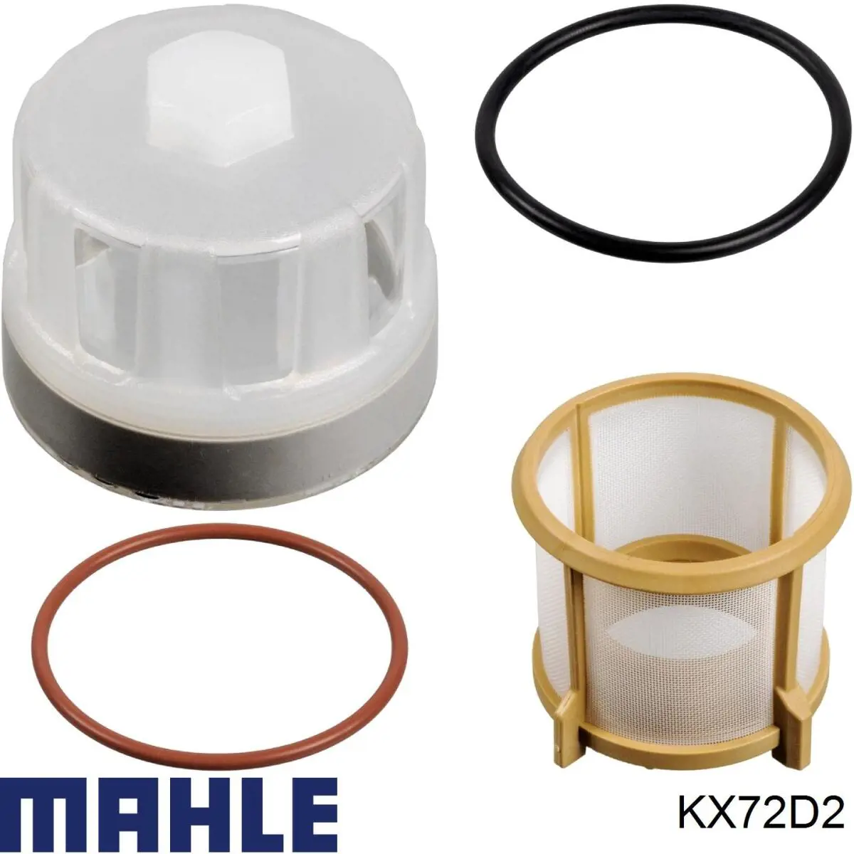 Filtro de combustível Mahle Original KX72D2 preço, a partir de 5,56 USD