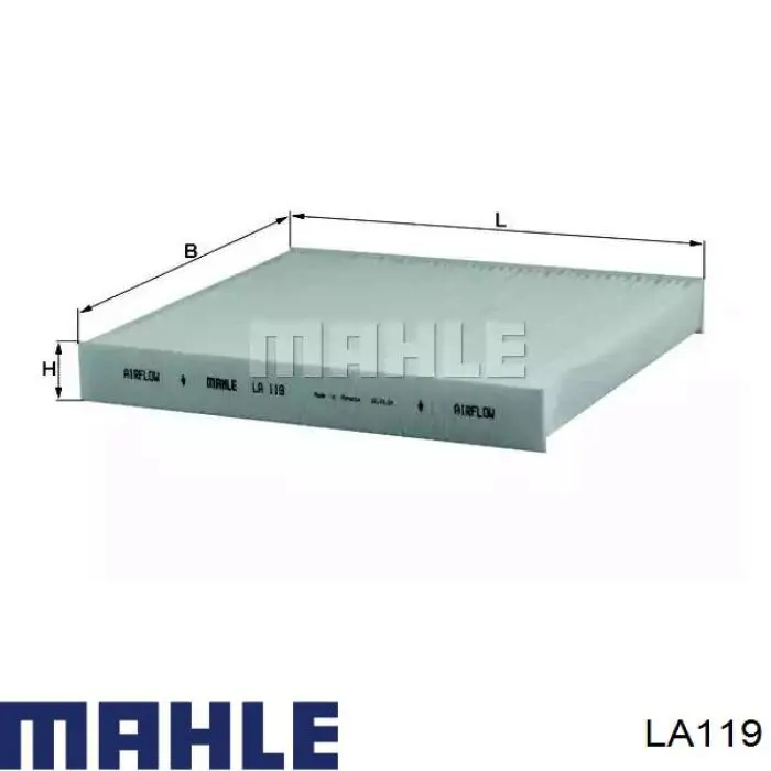 Filtro de salão Mahle Original LA119 preço, a partir de 8,99 USD