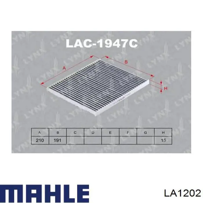 Filtro de salão Mahle Original LA1202 preço, a partir de 8,01 USD