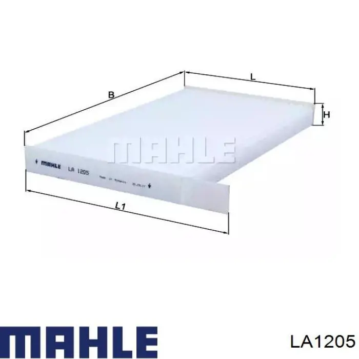 Filtro de salão Mahle Original LA1205 preço, a partir de 13,73 USD