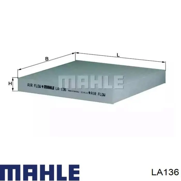 Filtro de salão Mahle Original LA136 preço, a partir de 10,79 USD