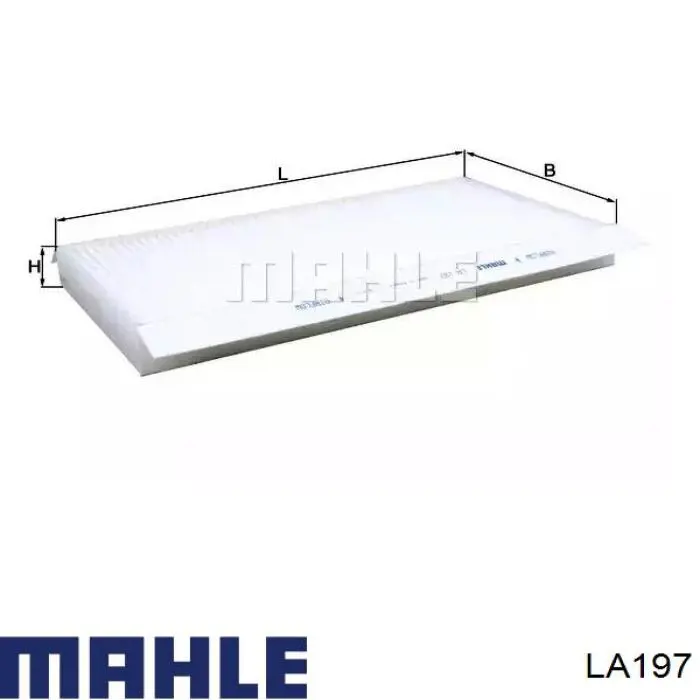 Filtro de salão Mahle Original LA197 preço, a partir de 16,15 USD