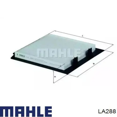 Filtro de salão Mahle Original LA288 preço, a partir de 15,38 USD