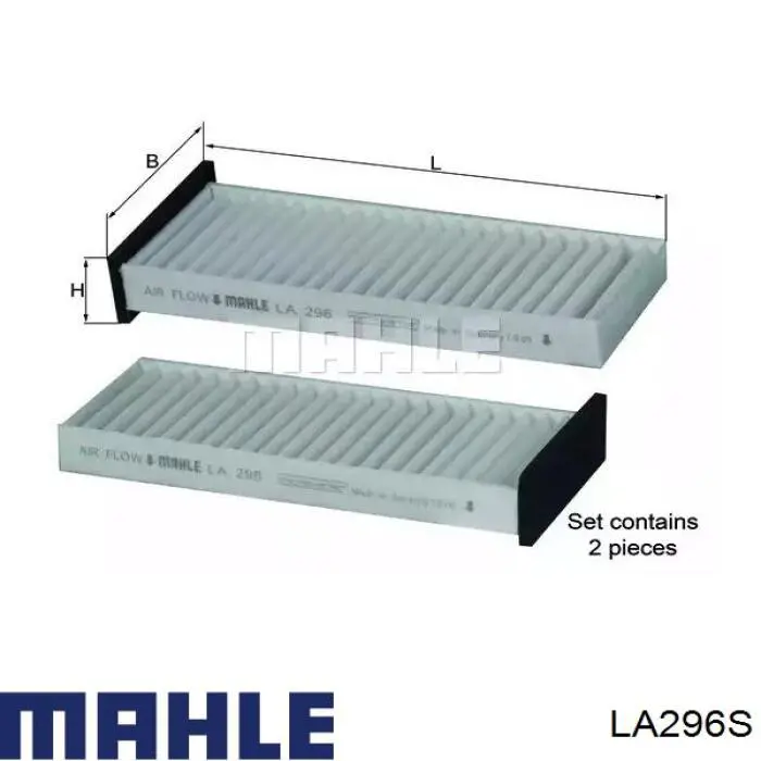 Filtro de salão Mahle Original LA296S preço, a partir de 13,70 USD