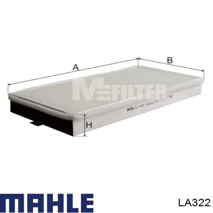 Compre LA322 Mahle Original Filtro de salão