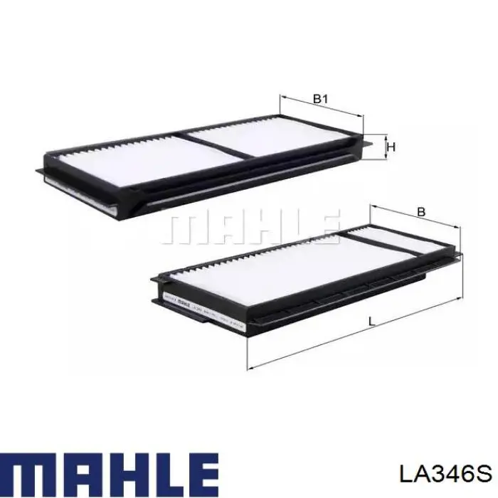Filtro de salão Mahle Original LA346S preço, a partir de 15,62 USD