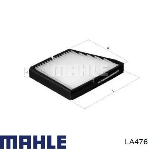 LA476 Mahle Original Filtro de salão