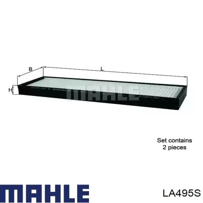Filtro de salão Mahle Original LA495S preço, a partir de 12,30 USD