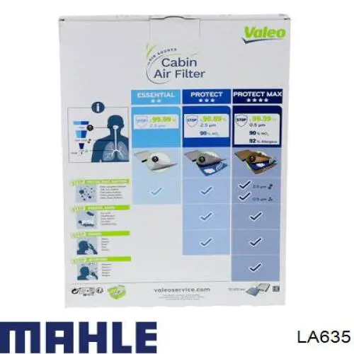 Compre LA635 Mahle Original Filtro de salão