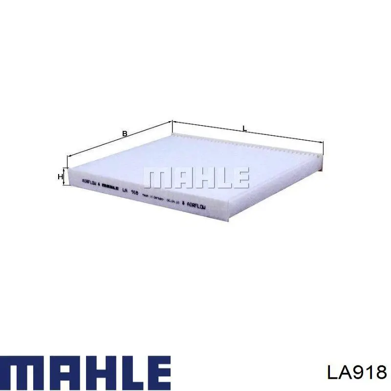 Filtro de salão Mahle Original LA918 preço, a partir de 16,54 USD