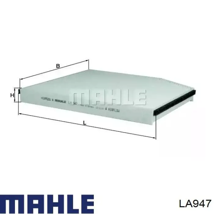 Filtro de salão Mahle Original LA947 preço, a partir de 11,38 USD