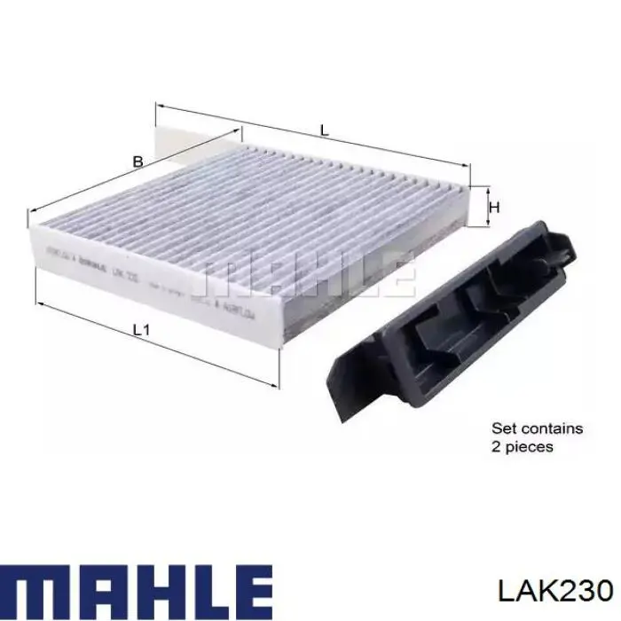 Filtro de salão Mahle Original LAK230 preço, a partir de 13,63 USD