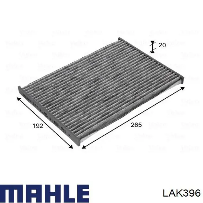 Filtro de salão Mahle Original LAK396 preço, a partir de 11,91 USD