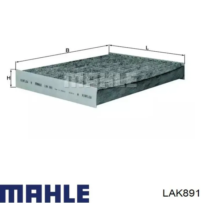 LAK891 Mahle Original Filtro de salão