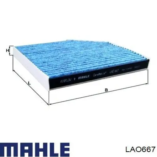 Filtro de salão Mahle Original LAO667 preço, a partir de 30,36 USD