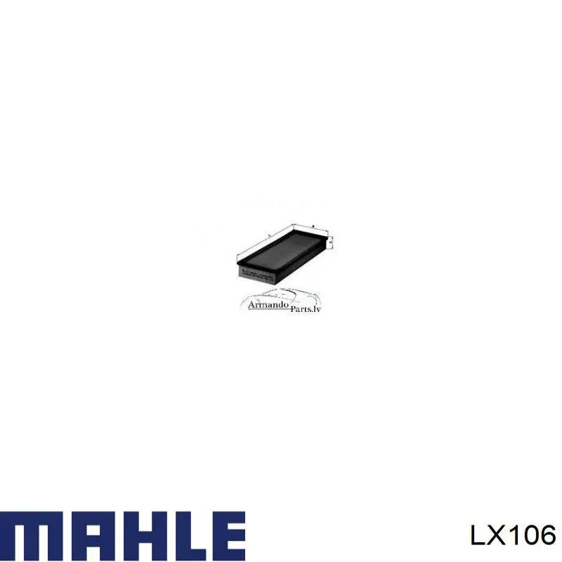 Filtro de ar Mahle Original LX106 preço, a partir de 11,52 USD